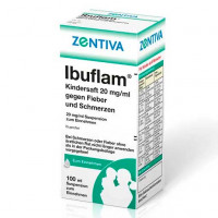Сироп жаропонижающий и болеутоляющий для детей IBUFLAM Kindersaft 20mg/ml gegen Fieber u. Schmerz.  100 мл Zentiva Pharma